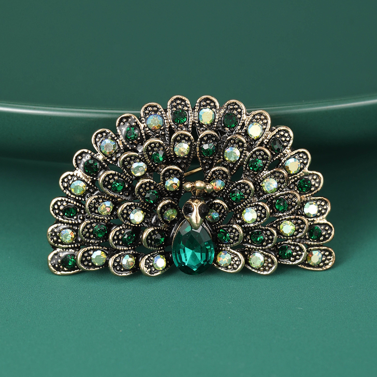 16g Weight Rhinestones Inlay Material Brooches Classification Banquet Occasion Alloy Material Peacock Pattern All Seasons Season Women's Gender Inlay Design Retro Style Retro Pin Peacock Alloy Inlay Rhinestones Women's Brooches 30