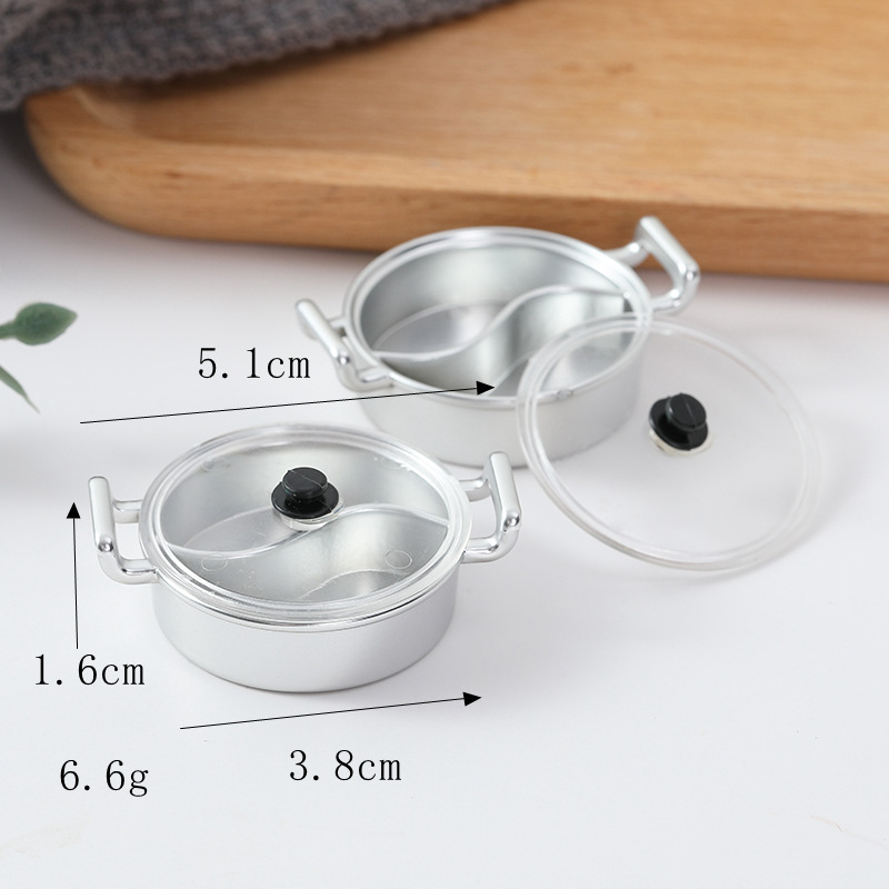 빈 원형 냄비(뚜껑 포함)