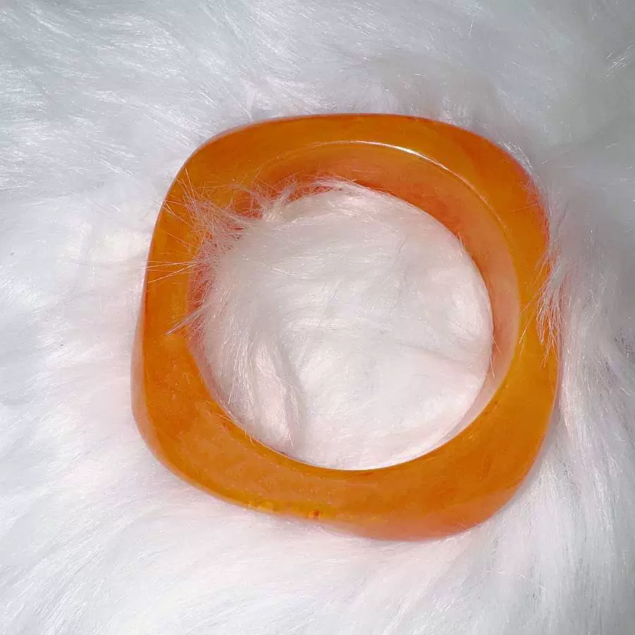 Retro acrylic geometric brand small design bracelet, Chinese style