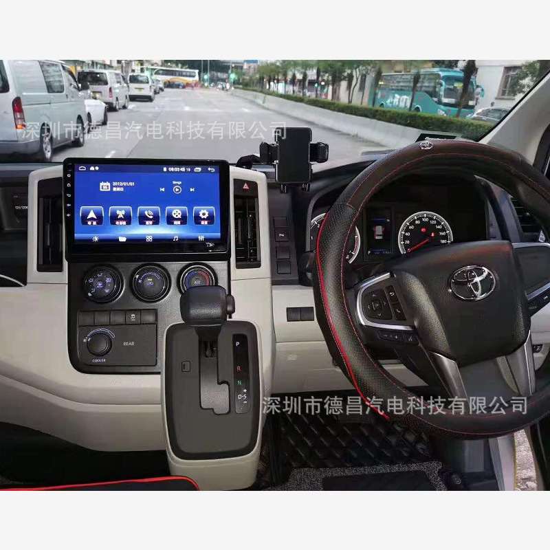 Toyota 2019 Hiace Right-Hand Drive Android Large Screen Car Navigation GPS Bluetooth DVD Radio Screen