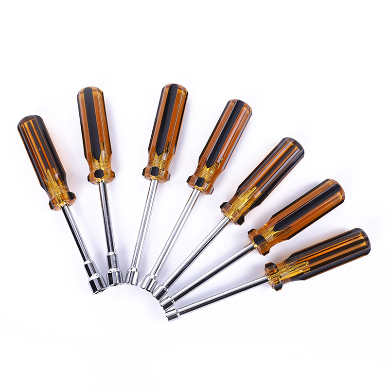 Outer hexagon socket screwdriver nut wrench 5 6 7 8 9 10 5.5mm twist M3 M4 screwdriver sleeve batch