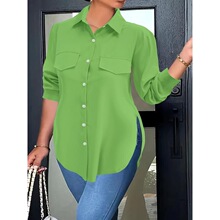 K 35743 Sweet Polyester Polo Colr Shirt �������ڳ���