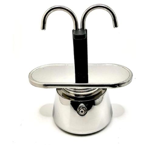 Mini household double cup stainless steel 304 Moka pot Italian coffee pot portable coffee machine outdoor camping