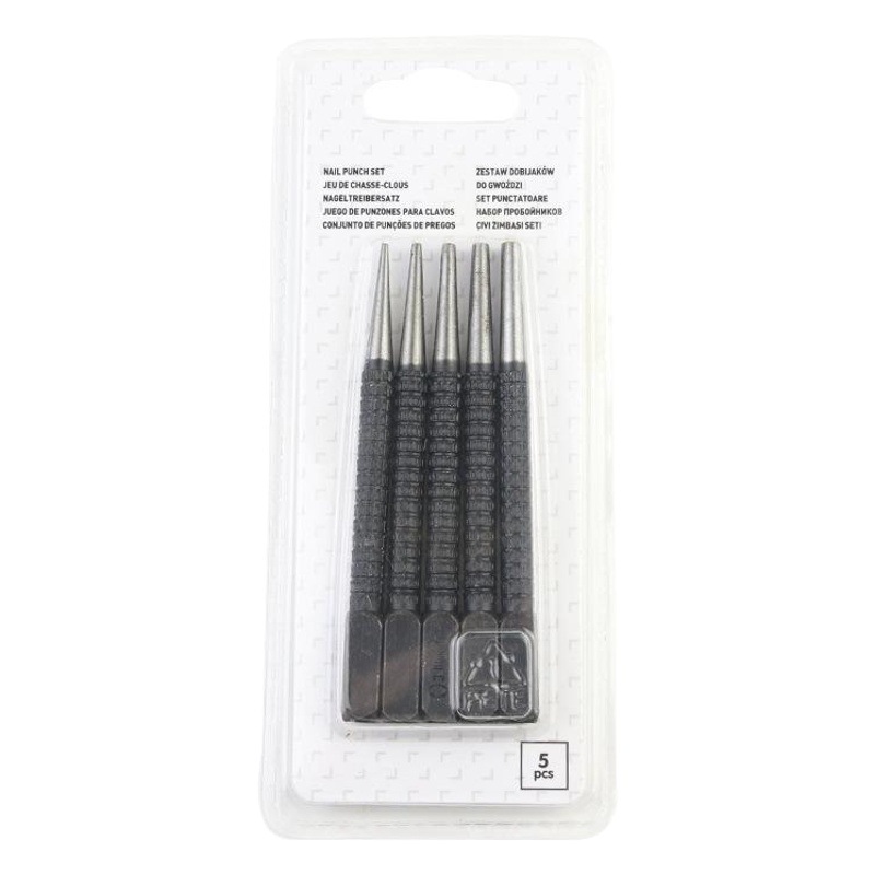 Suministro de fabricantes de 5 conjuntos de clavos negros punzonadores punzonadores punzonadores de clavos negros