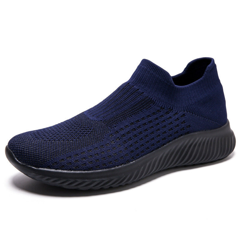2025 verano transfronterizo mallas transpirables zapatos deportivos de tela suave viejos zapatos de tela de Beijing calcetines de boca zapatos casuales un pedazo