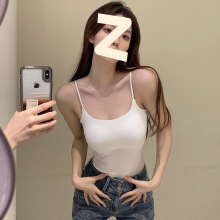 吊带背心胸垫夏季内搭带细肩带美背亚马逊一件包邮跨境厂家直销