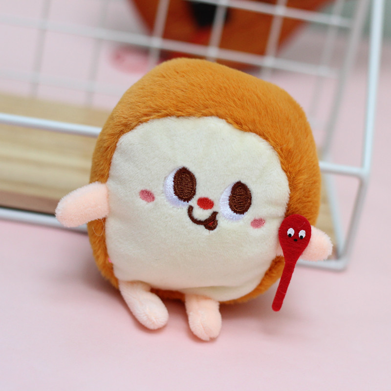 Creative Cute French Fries Burger Toast Plush Doll Chicken Leg Hot Dog Keychain Pendant Girl Bag Pendant