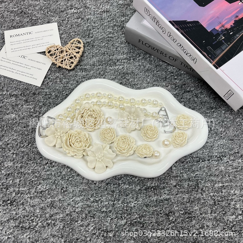 SZ-180 Flor de hojaldre de rosa de albaricoque perla