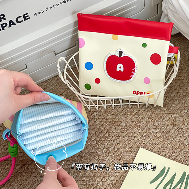 学生おばさんタオル収納袋月経期間かわいいドーパミンポータブル月経バッグ収納ハンドバッグ防水|undefined
