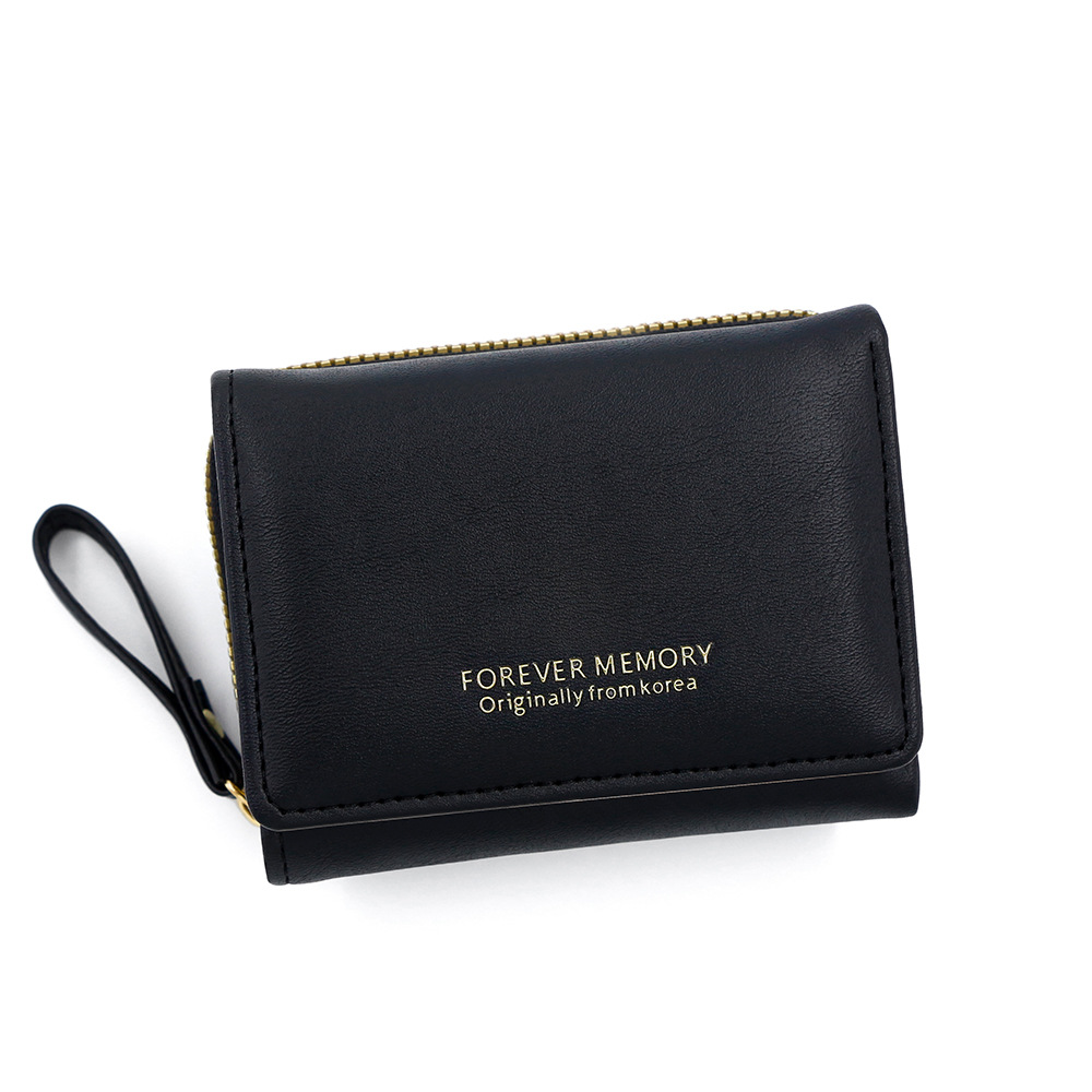 Coreano simple billetera de damas corta hebilla multi-tarjeta 30% bolso de cambio bolso certificados bolso de mano fábrica al por mayor