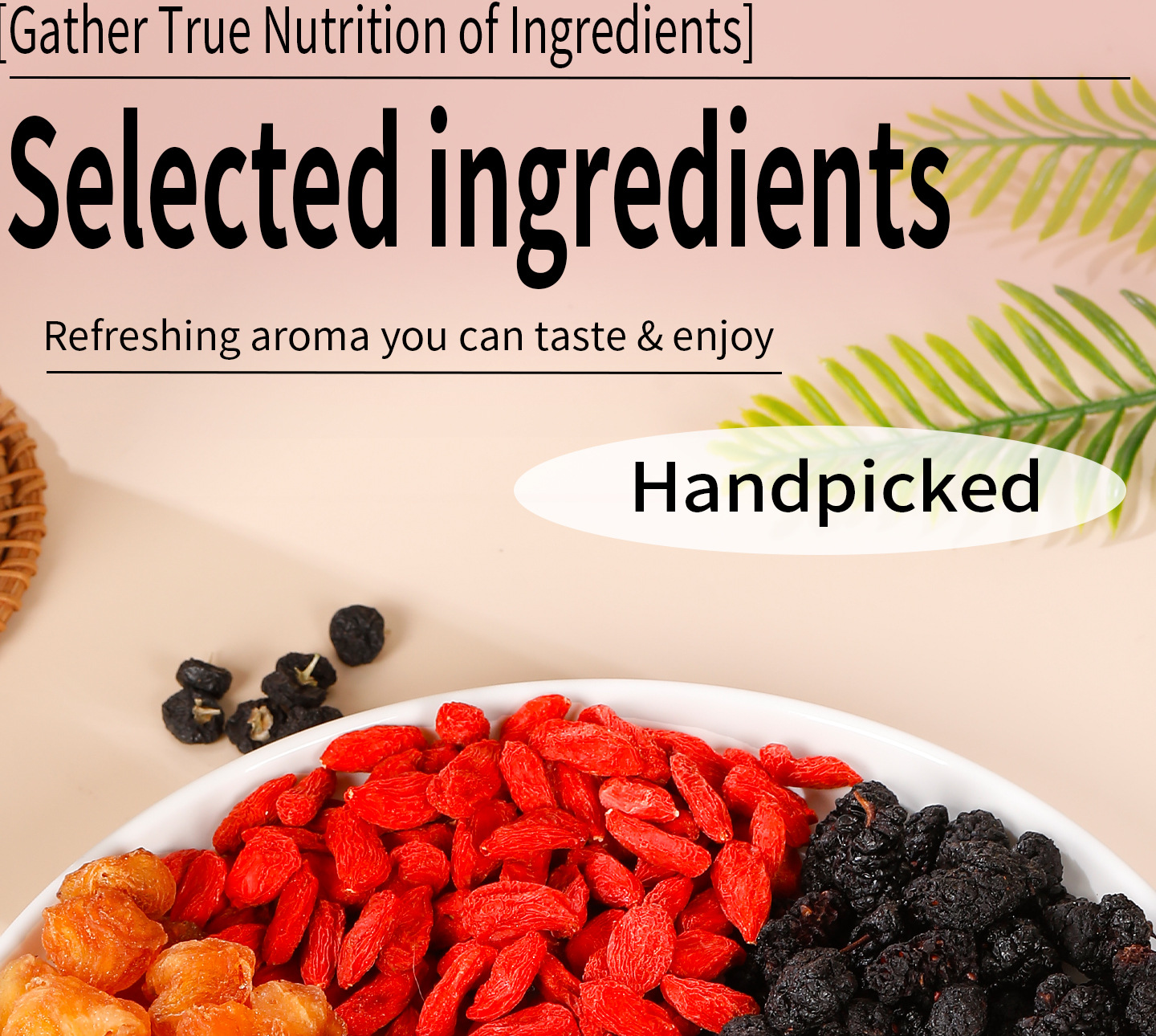 Ginseng Black Goji Mulberry Red Date Longan Wellness Tea Bags 25 Pack Sugar Free Herbal Tea key features