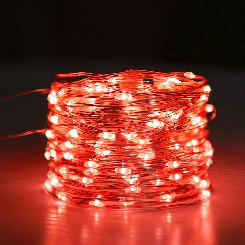 Transfronterizos led cable de cobre string USB cable de cobre string caja de regalos decoración caja de baterías cable de cobre string decoración interior cable de cobre