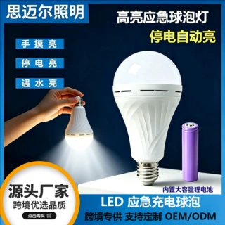 充电灯泡 跨境LED节能超亮照明防水移动夜市摆摊灯停电应急球泡灯