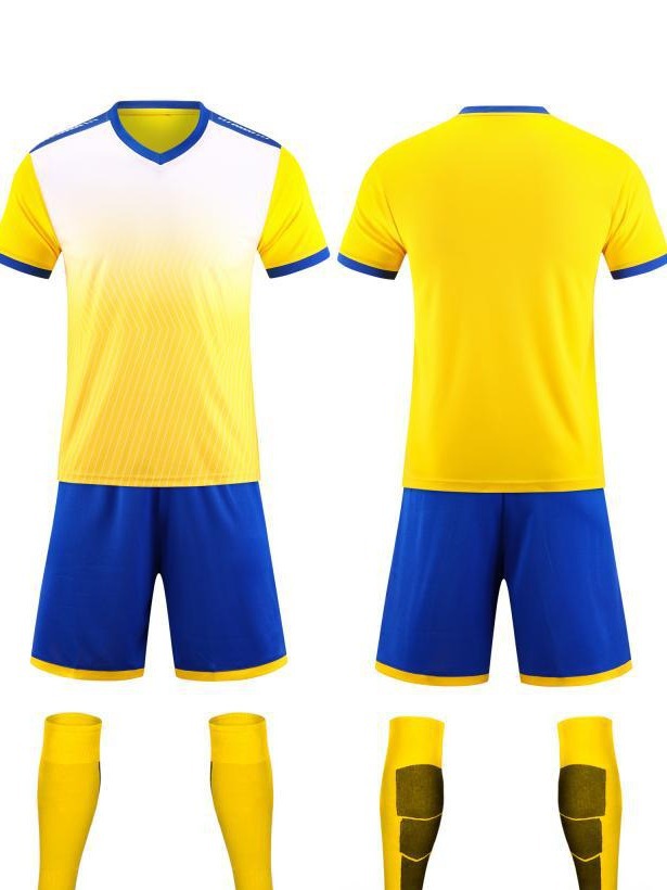 Traje de traje de fútbol al por mayor ropa deportiva de secado rápido para niños, juego de adultos, uniforme de equipo, ropa de entrenamiento, impresión 6201