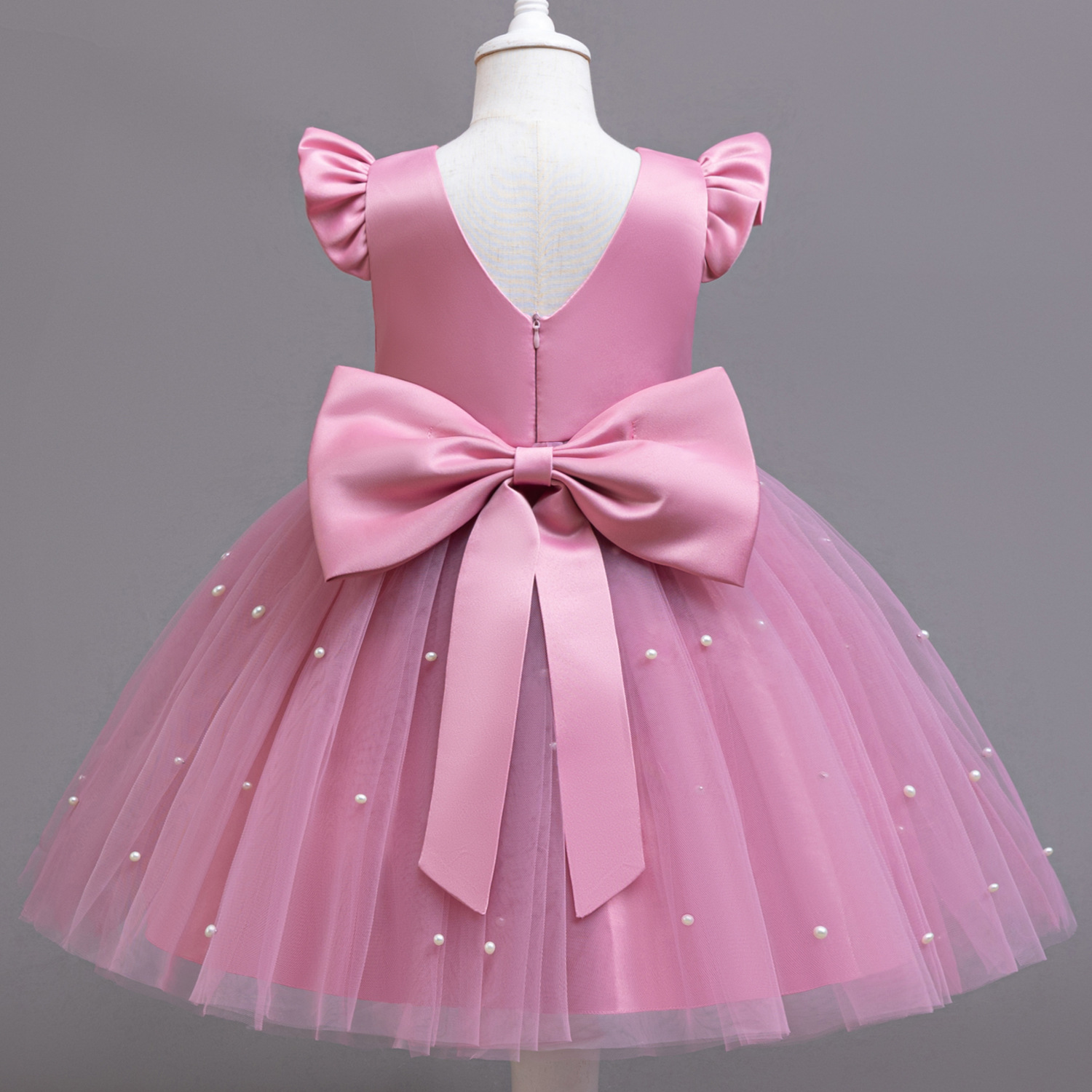 Children's Piano Performance Clothing Host Clothing Little Girl Dress Girl Princess Dress Party Short Dress