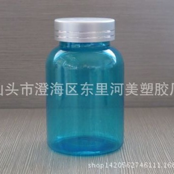 120ml矮瓶金属盖 高透明保健品药品钙片胶囊辣木片剂胶囊瓶