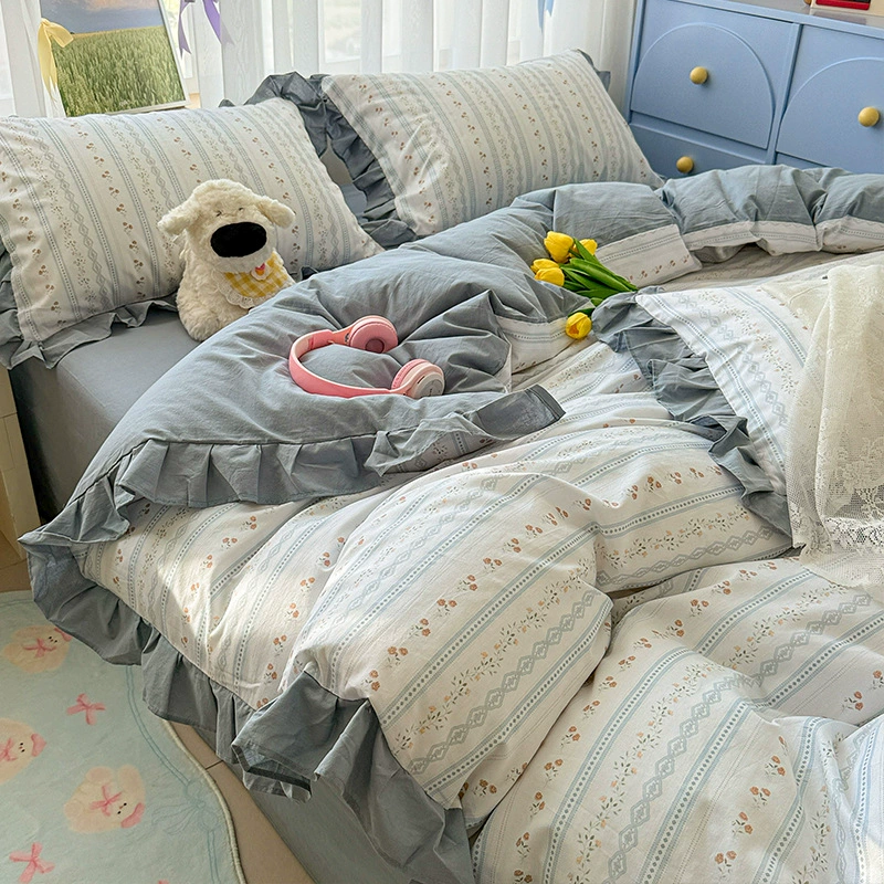 Cotton duvet cover, sheet, set, 4 piece set