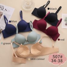高品质507文胸外贸外单跨境东南亚一片式调整型无钢圈上托内衣女