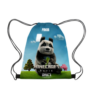 3D New Product Minecraft Movie Minecraft Drawstring Flap Pocket Pants Portable Drawstring Bag Water Repellent