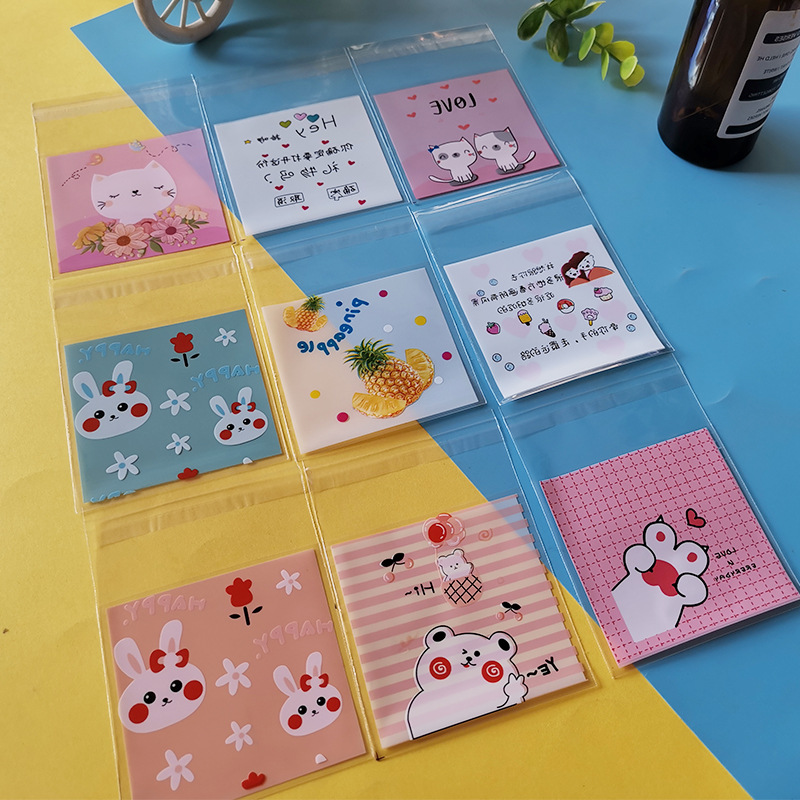 源头厂家化妆棉卸妆棉包装袋 2026新款点心袋曲奇饼干烘焙包装7*7