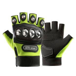 Motorcycle Men's Motorcycle Anti-skid Women's Half-finger Hard Shell Summer Special Gloves Anti-fall Half-finger Iron Riding Equipment