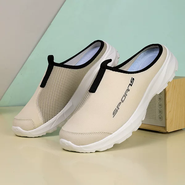 2026 New Cross-Border Foreign Trade Half-Slip Sports Shoes, Breathable and Versatile, Casual Shoes for Couples, Slip-On Shoes for Women, Lazy Shoes for Men