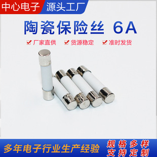 ���Sֱ��5*20mm�մɱ��U�z6A250V�����۔ౣ�U�z��100ֻ/��