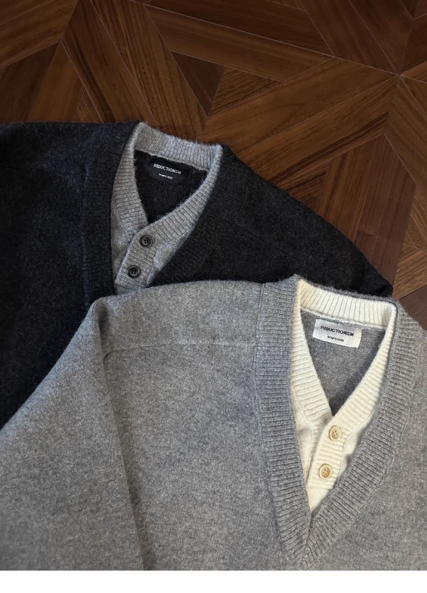 Herren V-ausschnitt Strickpullover Im Retro Preppy Stil Für Winter_voghion.com