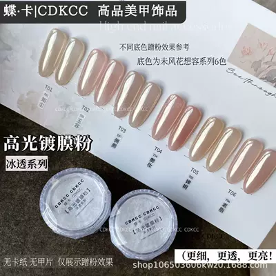 Dk Butterfly Card High Gloss Dırnaq bəzəkləri - high-gloss-coating-powder-03g-2-cans-cost-effective