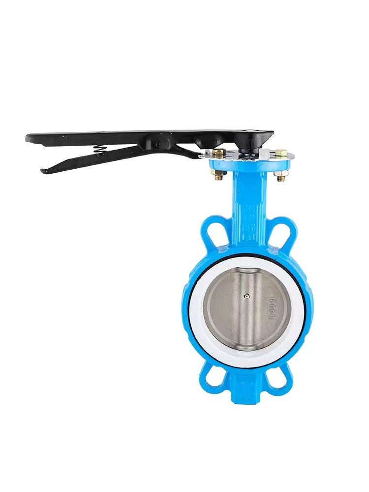 Ручная пластина дроссельной заслонки 304 из ПТФЭ/D71F-16 ручная дроссельная заслонка ПТФЭ/коррозионностойкая дроссельная заслонка/пластина 304 клапана