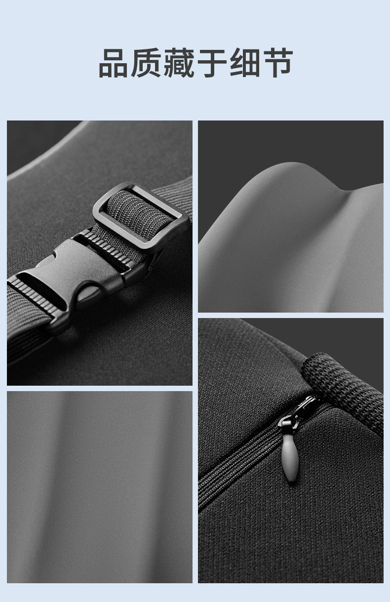 Car lumbar support electric massage heating waist pad seat back cushion driver waist pad car suit headrest pair