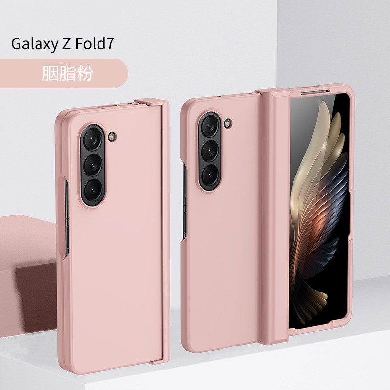 Samsung Z Fold 30% off スタック携帯電話ケース、つや消し肌の感触、中央軸ヒンジ、オールインクルーシブ Fold6 落下防止保護カバーに適しています。|undefined