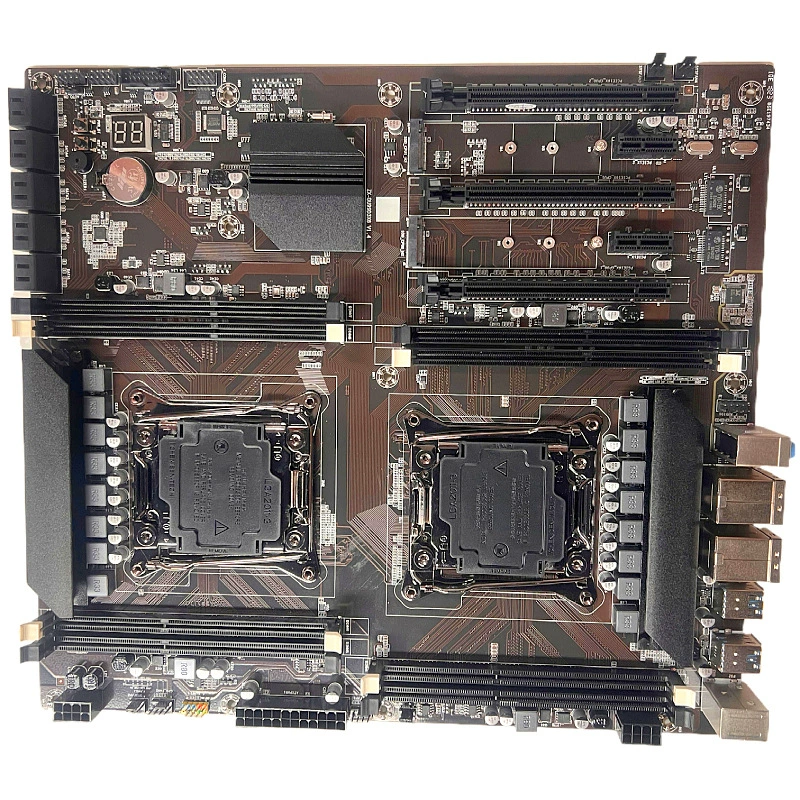 Новый материнская плата x99 двойная дорожка 2011-v3 DDR3 X8D двойная дорожка двойная сетевая карта студийный компьютер