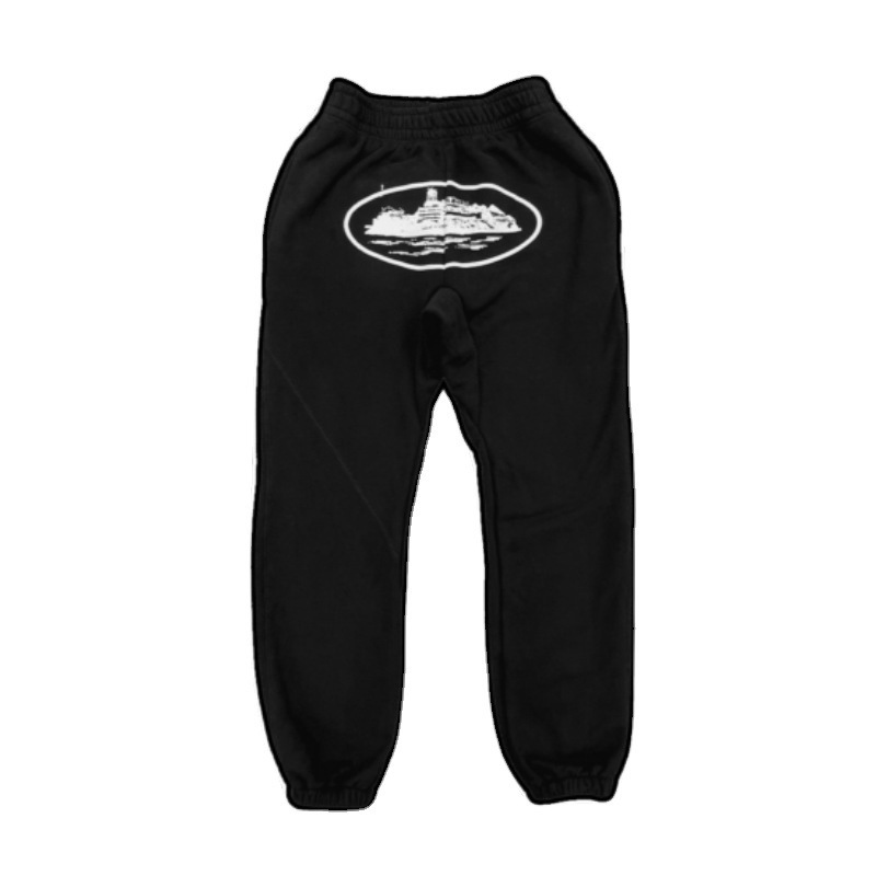 Pantalones con estampado de marca de moda corteiz Pantalones casuales deportivos sueltos de marca de moda callejera europea y americana Pantalones grises de primavera y otoño