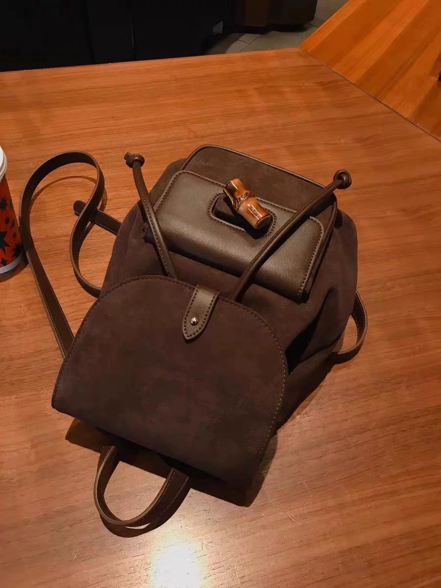 Demi-season matte backpack, one-shoulder bag