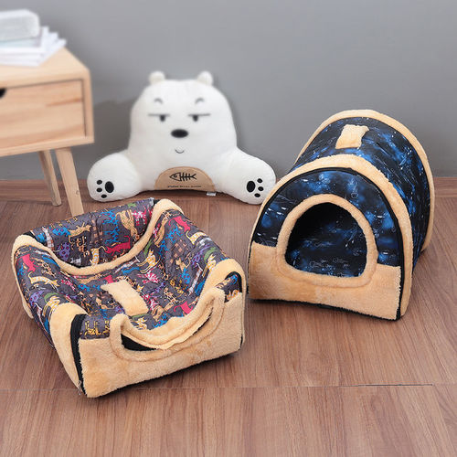 Winter pet kennel can be portable, suitable for all seasons, removable and washable dog bed and cat bed, small dog pet supplies wholesale