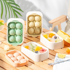 Summer New Silicone Ice Tray Six Balls Ice Tray Kitchen DIY Ice Ball Maker Ice Balls Home Use Creative Wholesale