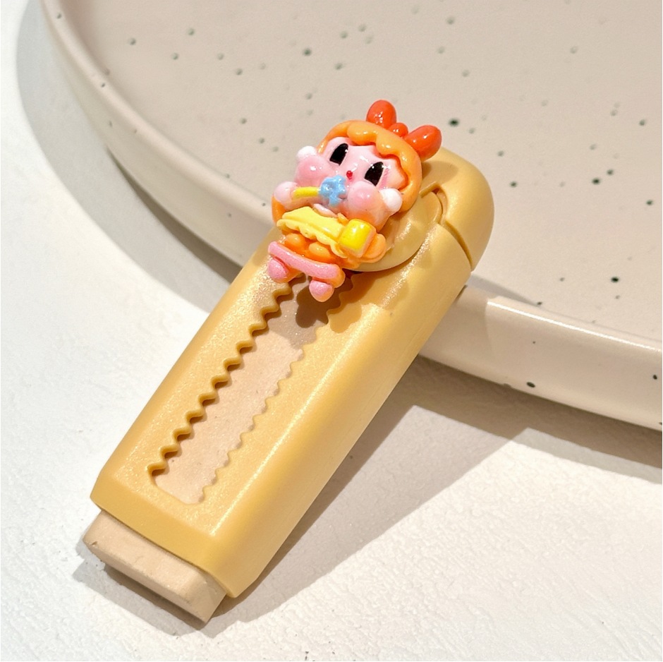 Borrador de dibujo animado, borrador telescópico lindo creativo, pintura de arte de escuela primaria, corrección de escritura, borrador de lápiz