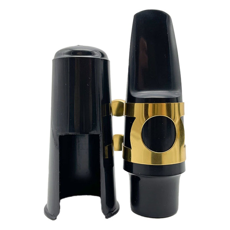 Alto gota e saxofón boquilla traje saxofón boquilla metal clip Reed silbato boquilla