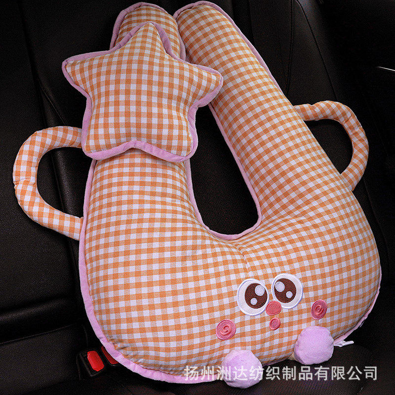 Almohada Cervical para Cinturón de Seguridad de Peluche Protector para Automóvil image 9