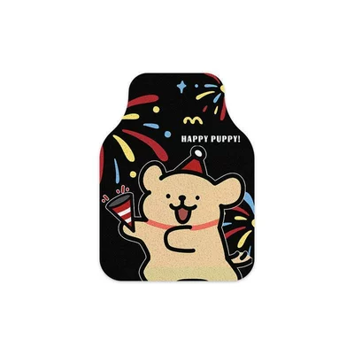 floor mat, mud-scraping, anti-dirt, wear-resistant, Avtomobil döşəmə paspasları - happy-little-yellow-bear-single-front-row-silk-loop-5060cm1-piece