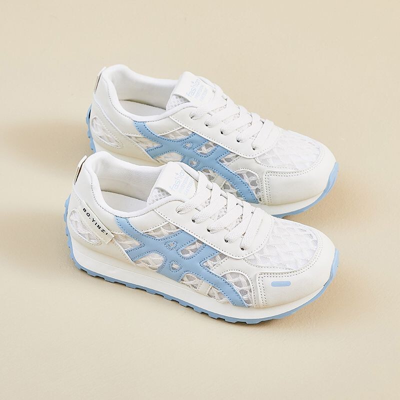 Sports Shoes for Women 2025 Summer New Mesh Breathable Lightweight Running Shoes for Women Casual Versatile Forrest Gump Mesh Shoes