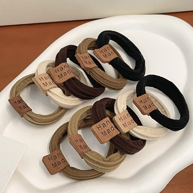 Cuerda para el cabello que no deja marcas de alta elasticidad, cuerda para la cabeza de mujer, lazo para el cabello de oso simple y lindo, accesorios para el cabello de cola de caballo alta, sombreros nuevos 2025