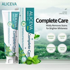 跨境ALICEVA薄荷牙膏英文包装 Mint toothpaste中英文版外贸批发