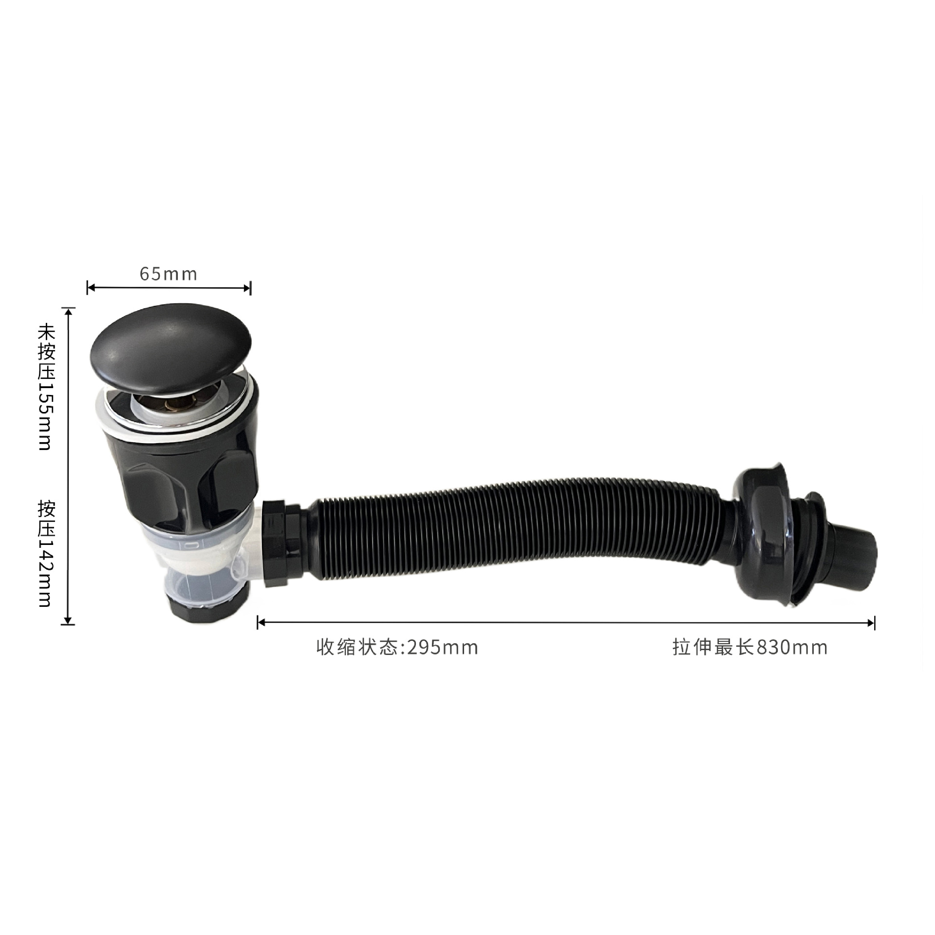 Dispositivo de rebote de lavabo de mano núcleo de rebote antiodor universal modo dual de lavabo de cerámica accesorios de agua