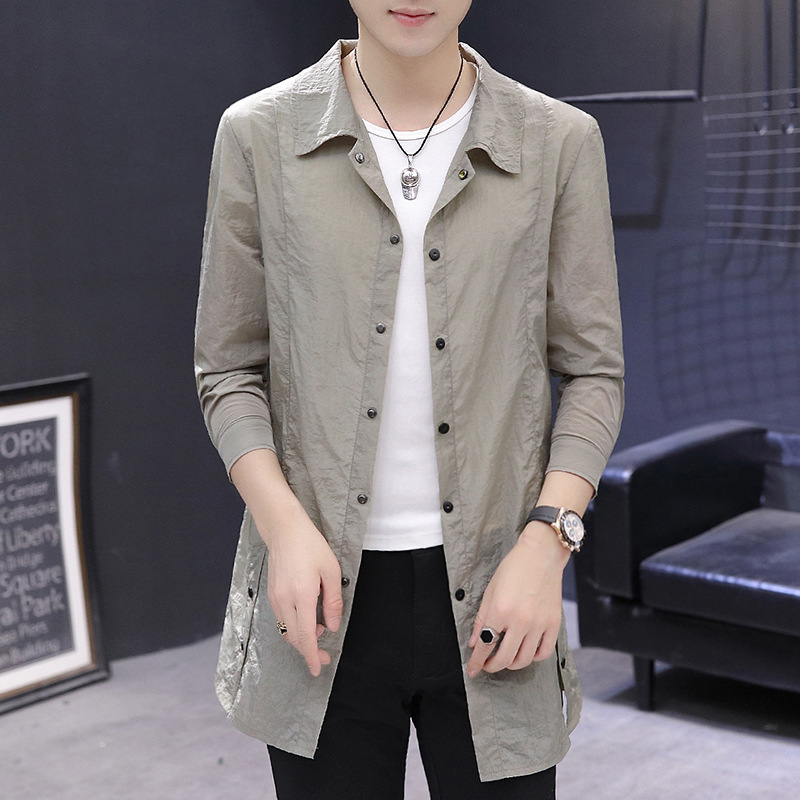 Fuguang men's spring and summer new Korean slim jacket thin sunscreen men's coat trend a generation of hair