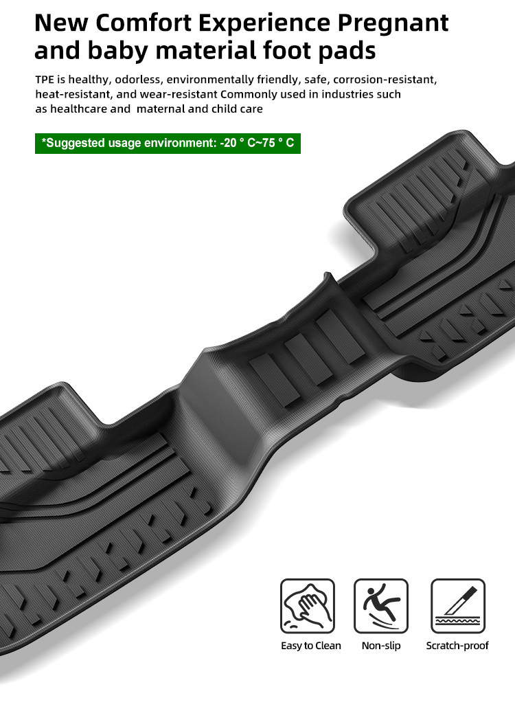 Suitable for 11-23 Dodge Challenger Challenger Car Floor Mats Full Tpe Floor Mats Cross-Border