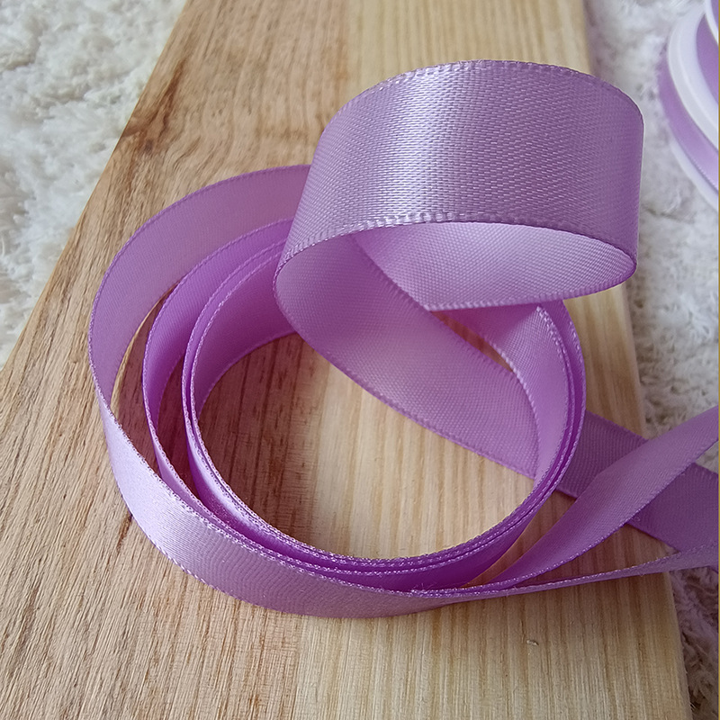 Cinta de embalaje al por mayor cinta de poliéster de alta densidad púrpura pastel de flores cinta de regalo cinta de lazo cinta