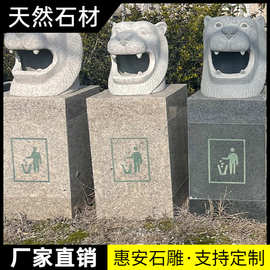 大理石花岗岩青石垃圾桶酒店大堂宾馆专用写字楼带烟灰缸商用户外