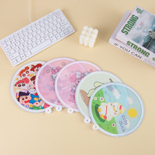 客户专用新款折叠折叠扇广告圆扇定 制图案logo小巧便携式